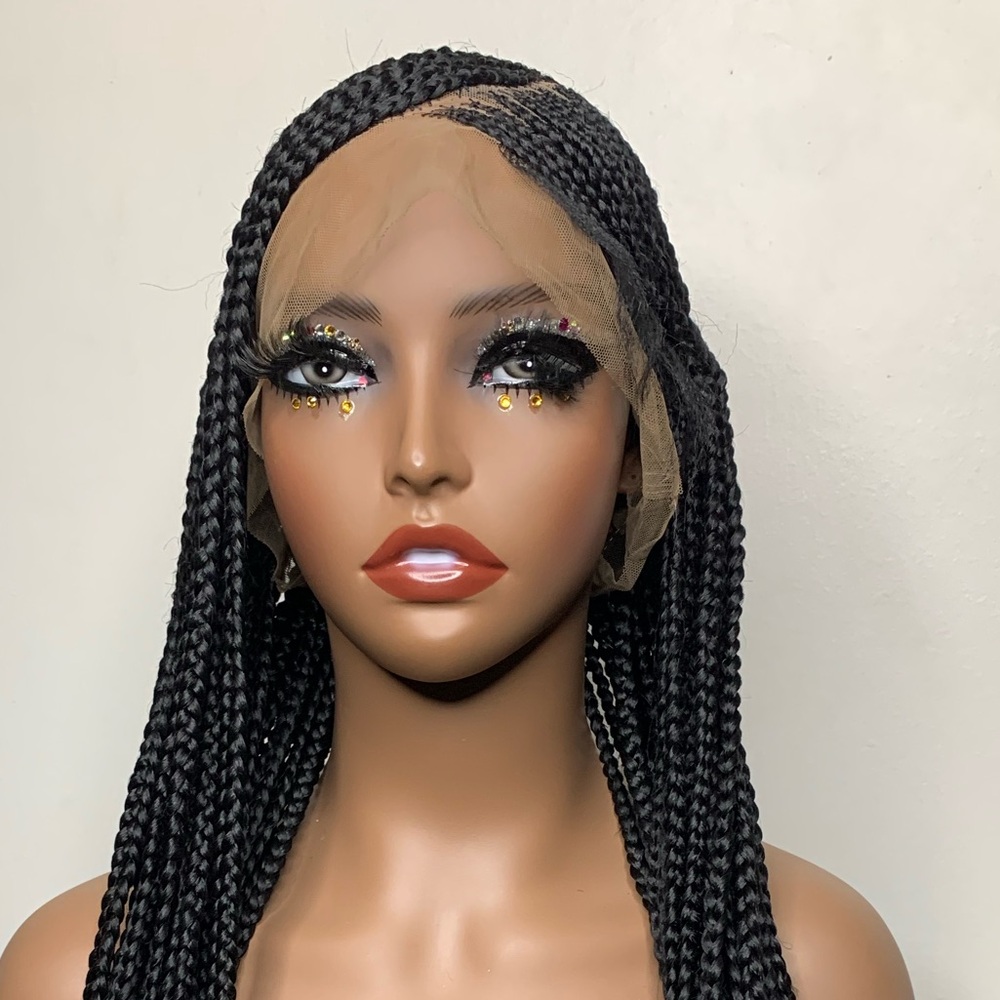 Full lace Fulani braids braided wig